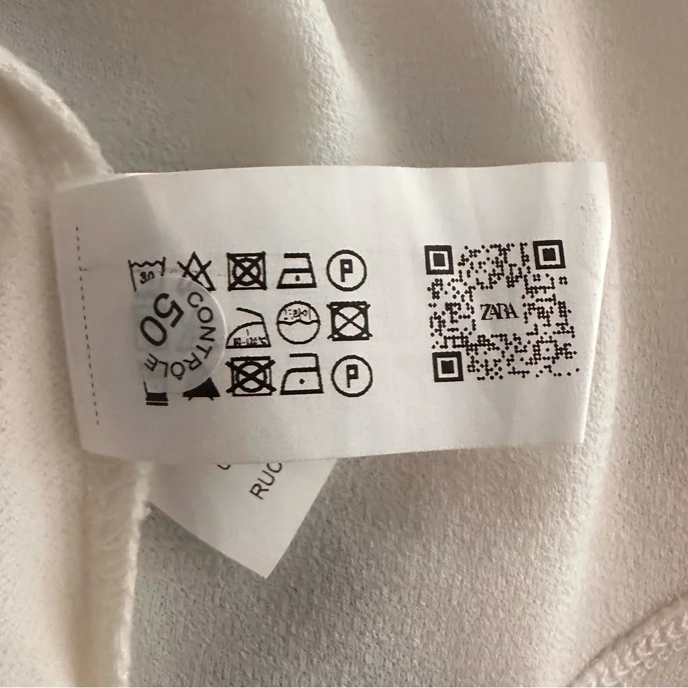 Zara White Calla Lily Floral Women's Tank Camisole Top Medium - Picture 7 of 8